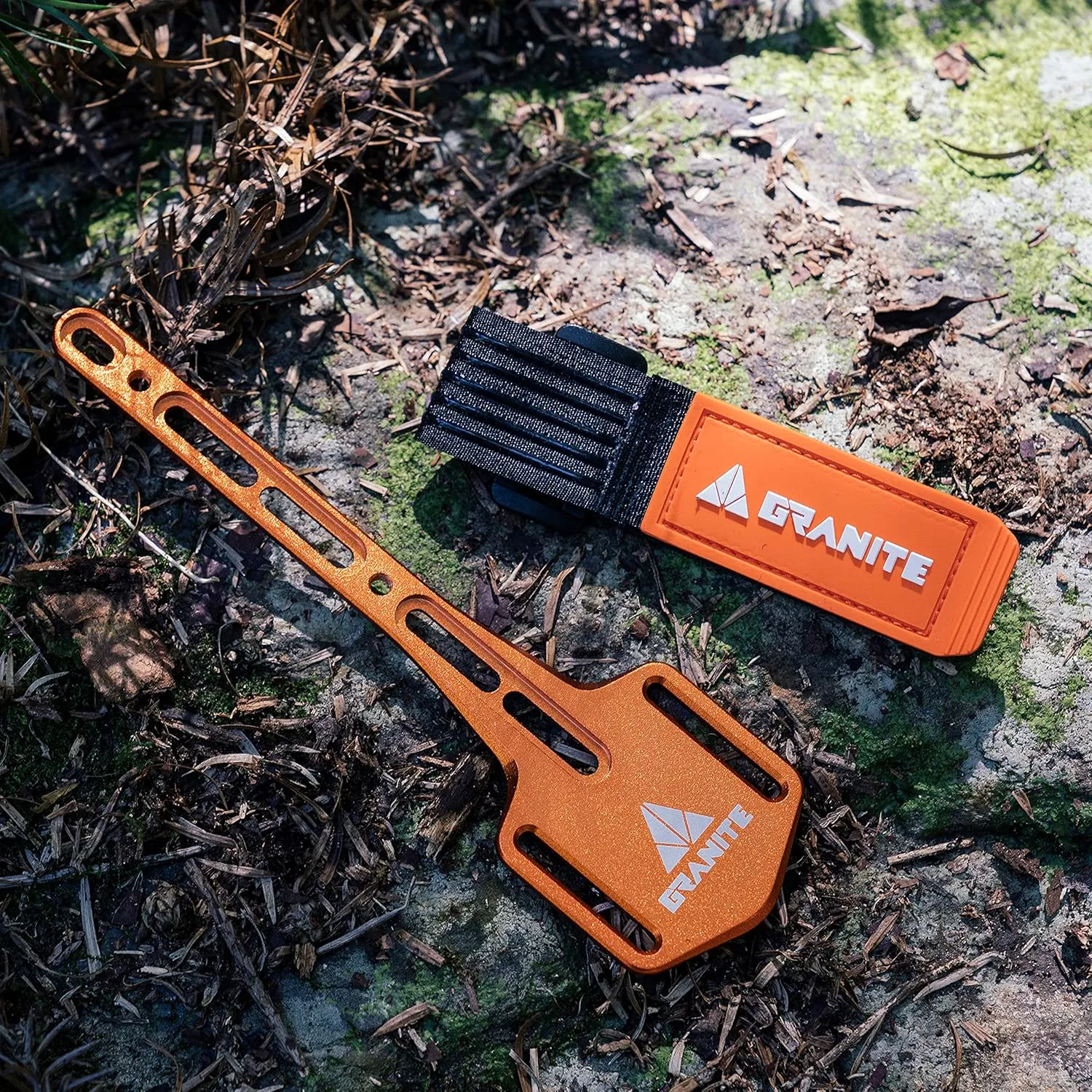 Granite Portaledge XE Bike Bottle Cage Mount Strap for Tools and Inner Tubes (Orange)