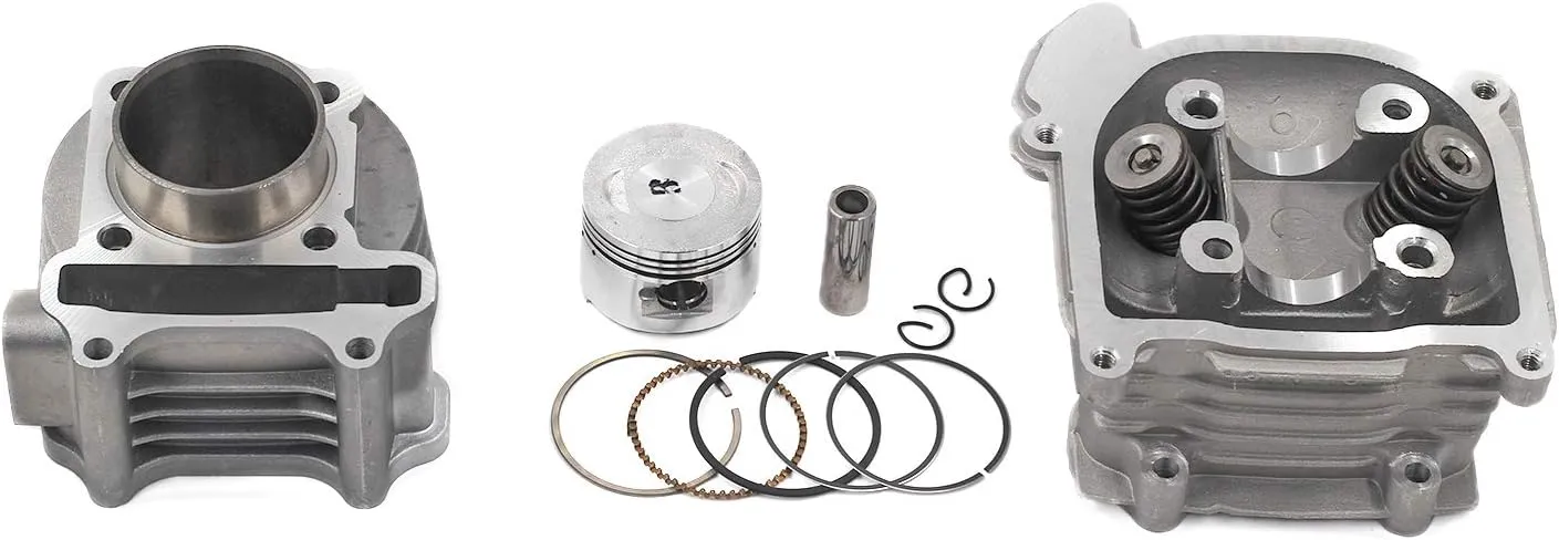 GY6 Cylinder Rebuild Kits Trkimal 47mm 80cc Big Bore Upgrade Kits for 49cc 50cc 139QMB Engines 69mm Valve scooter moped parts, GY6 Engine parts(69mm Valve Length)