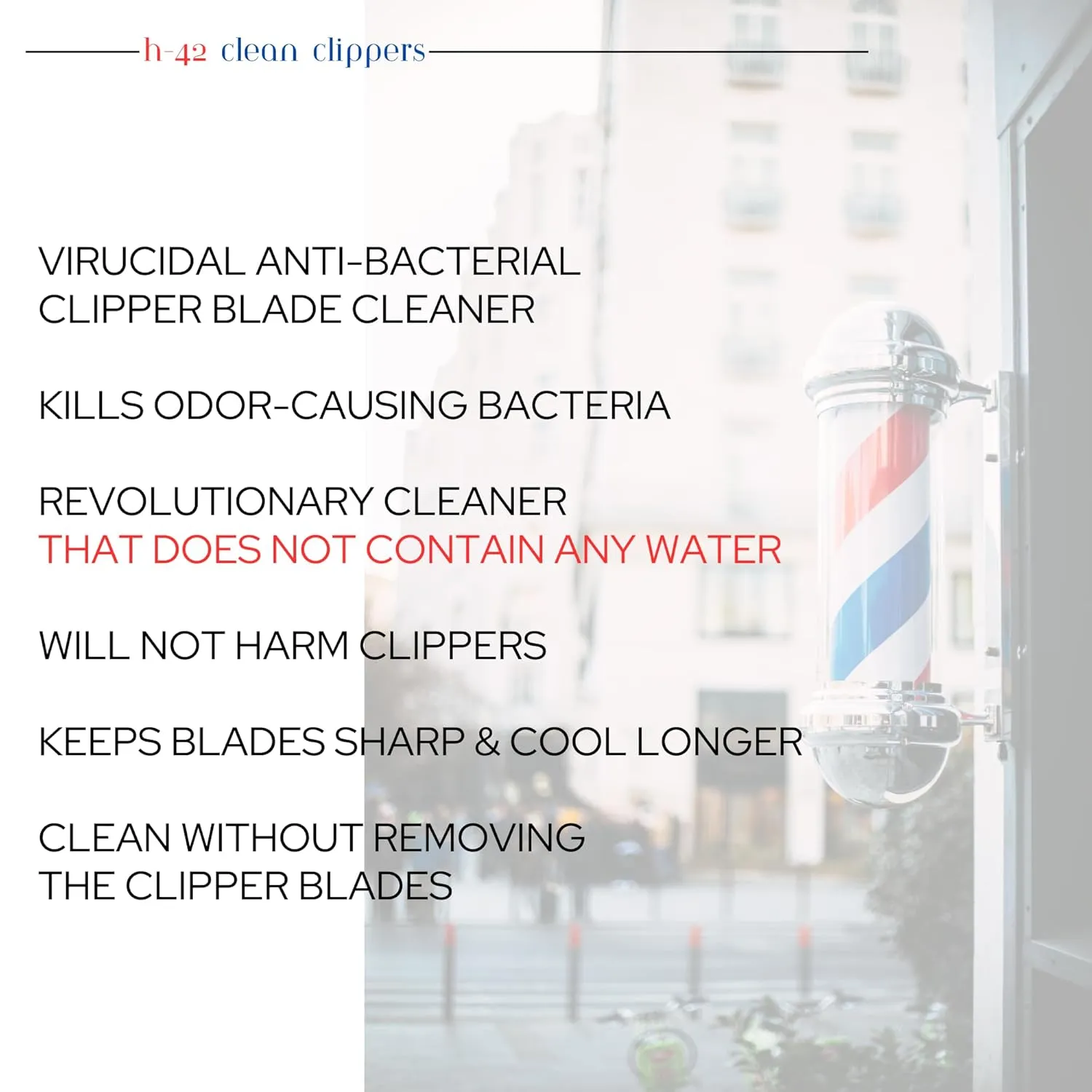 H-42 Clean Clippers Blade Cleaner with Brush - 16oz Bottle