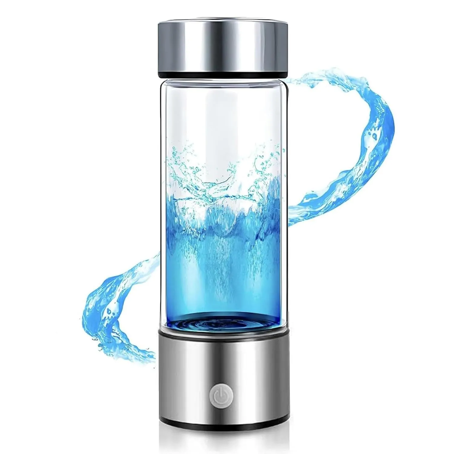 H2next Hydrogen Water Bottle, 14 Oz Rechargeable Portablehydrowave Hydrogen Water Bottle, Hydrogen Water Bottle Generator with SPE and Pem Technology, 6000 Ppb, for Home, Office, Travel (1)