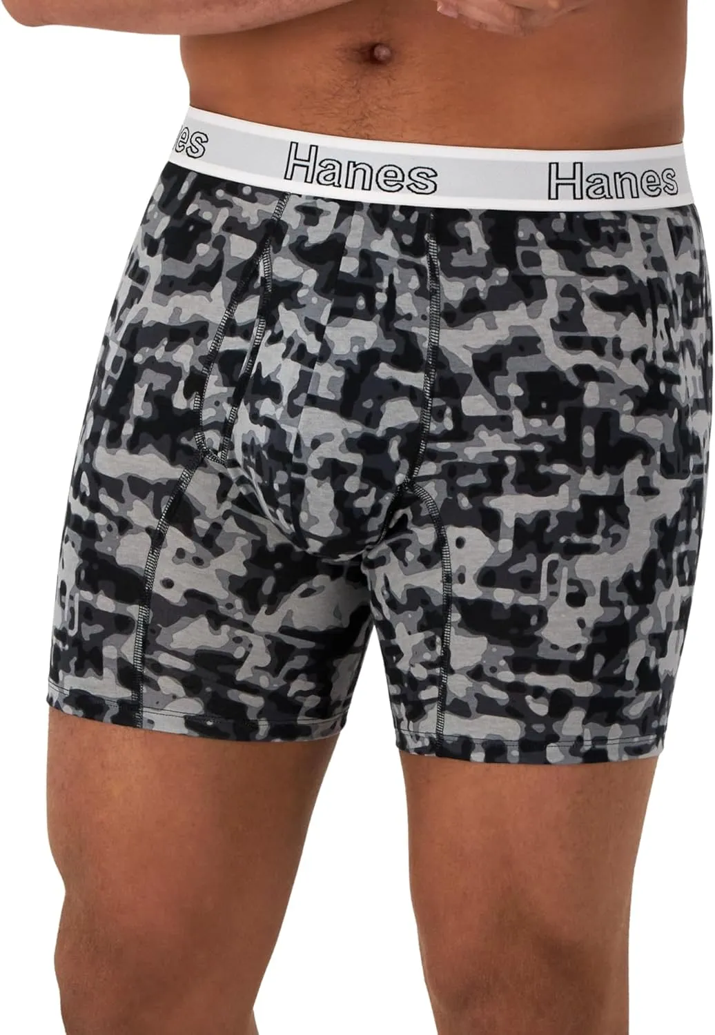 Hanes Men's Comfort Flex Fit Boxer Brief Pack, Supportive Pouch, 3-Pack