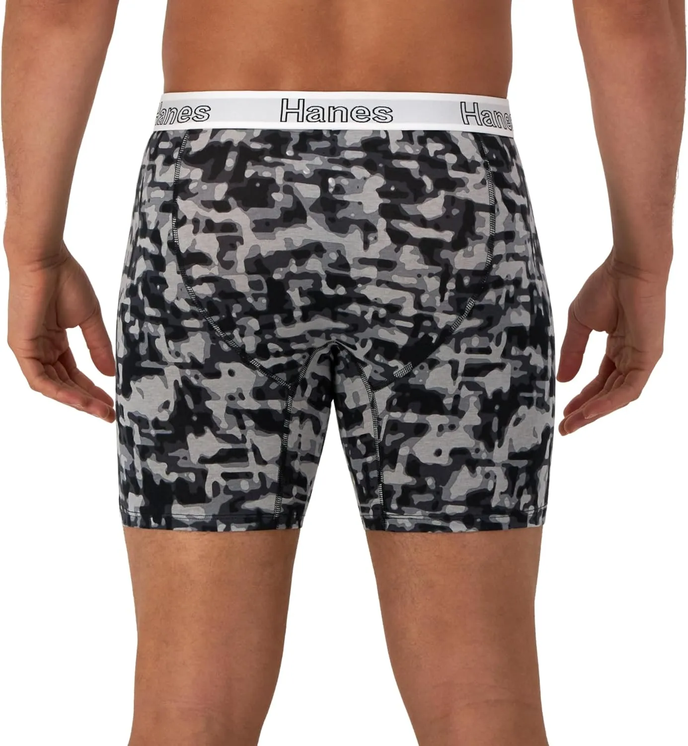 Hanes Men's Comfort Flex Fit Boxer Brief Pack, Supportive Pouch, 3-Pack