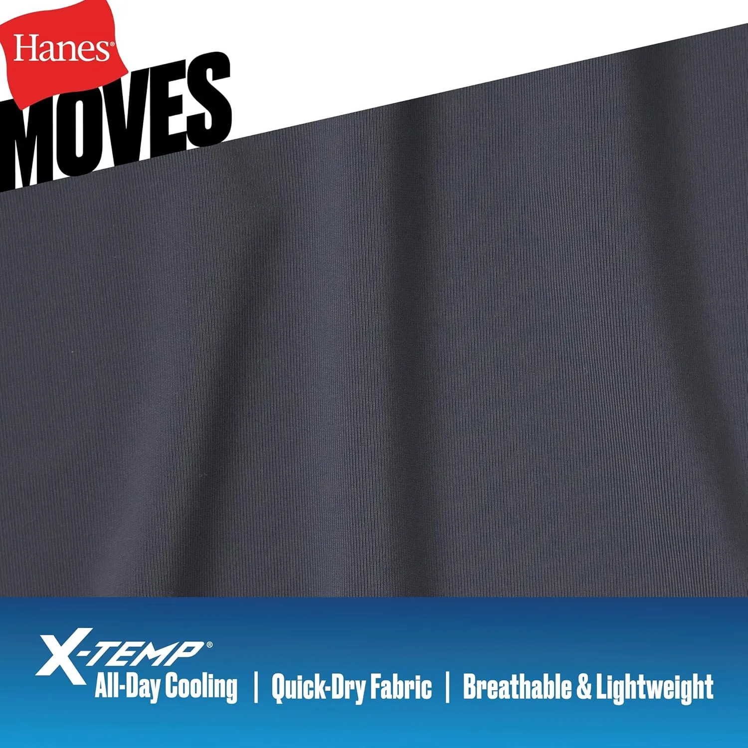 Hanes Men's Moves Performance Boxer Brief, Total Support Pouch, Regular, Trunk, and Long Leg, 3-Pack