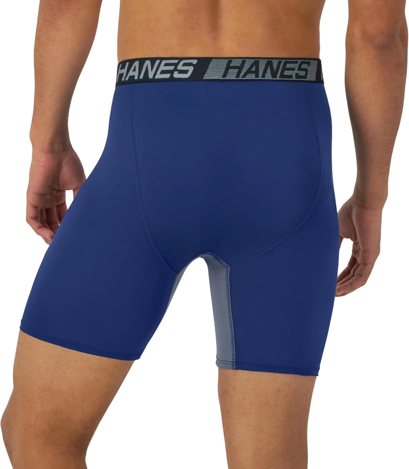 Hanes Men’s Total Support Pouch Boxer Briefs, X-Temp Cooling, Moisture-Wicking Underwear, Regular, Long-leg and Trunk, 3-Pack