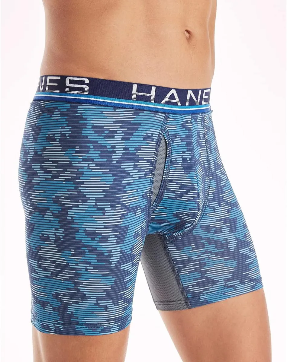 Hanes Ultimate Men's Sport X-Temp Comfort Boxer Briefs, 4-Pack