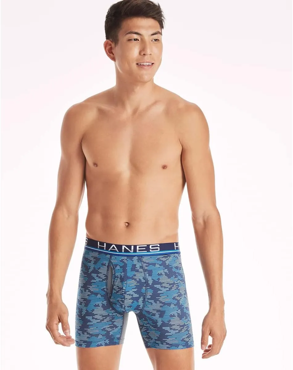 Hanes Ultimate Men's Sport X-Temp Comfort Boxer Briefs, 4-Pack