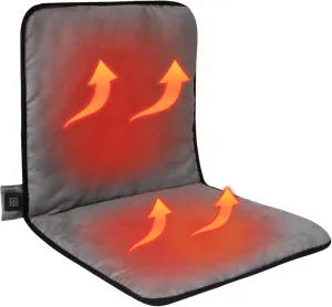 Heated Seat Cushion, Portable Grandstand Seat Cushion, 3-Level Adjustable Heating Cushion, USB Power Supply (Note: No Power Bank), Ideal Choice for Outdoor Sports Fields - Gray