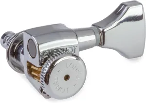 Hipshot 6GLO Grip-Lock Locking Guitar Tuning Machines 3 3 - Universal Mounting Plate UMP included - Chrome