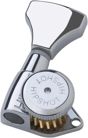 Hipshot Grip-Lock 6 inline 21mm Locking Tuners Universal Mounting Plate UMP included - Chrome