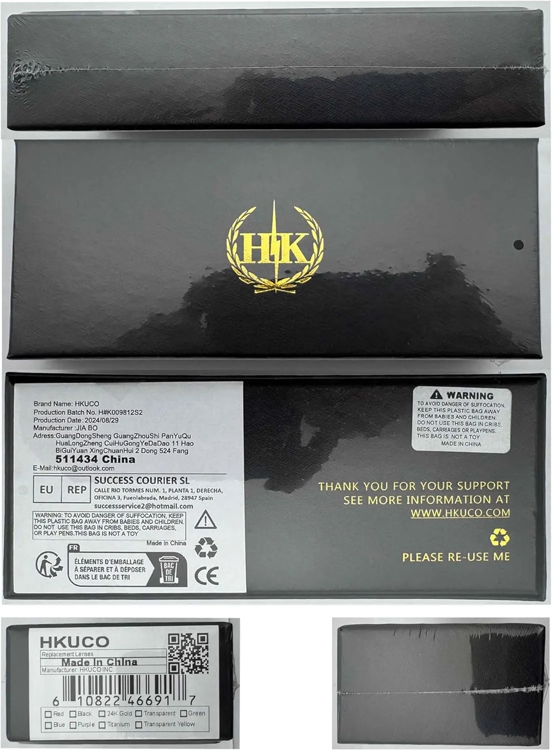 HKUCO Mens Replacement Lenses For Oakley Bottle Rocket Sunglasses