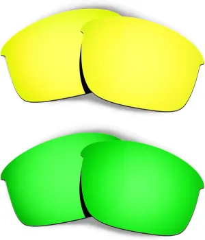 HKUCO Plus Mens Replacement Lenses For Bottle Rocket - 2 pair Combo Pack