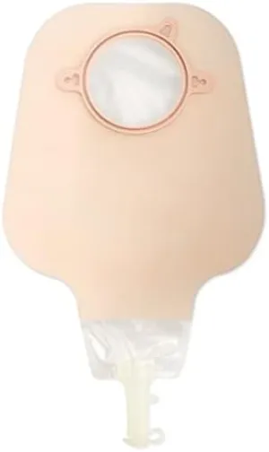 Hollister 18012 New Image 2-Piece 12” High-Output Drainable Ostomy Pouch, 1-3/4” Opening, Ultra-Clear, Green Color Code, Pack of 9