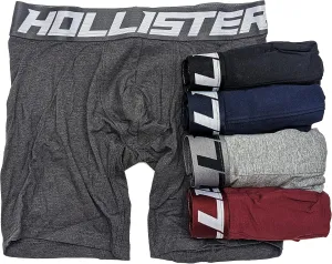 Hollister California Men's Epic Flex Longer-Length Trunk/Boxer brief (Pack) (7" Inseam)