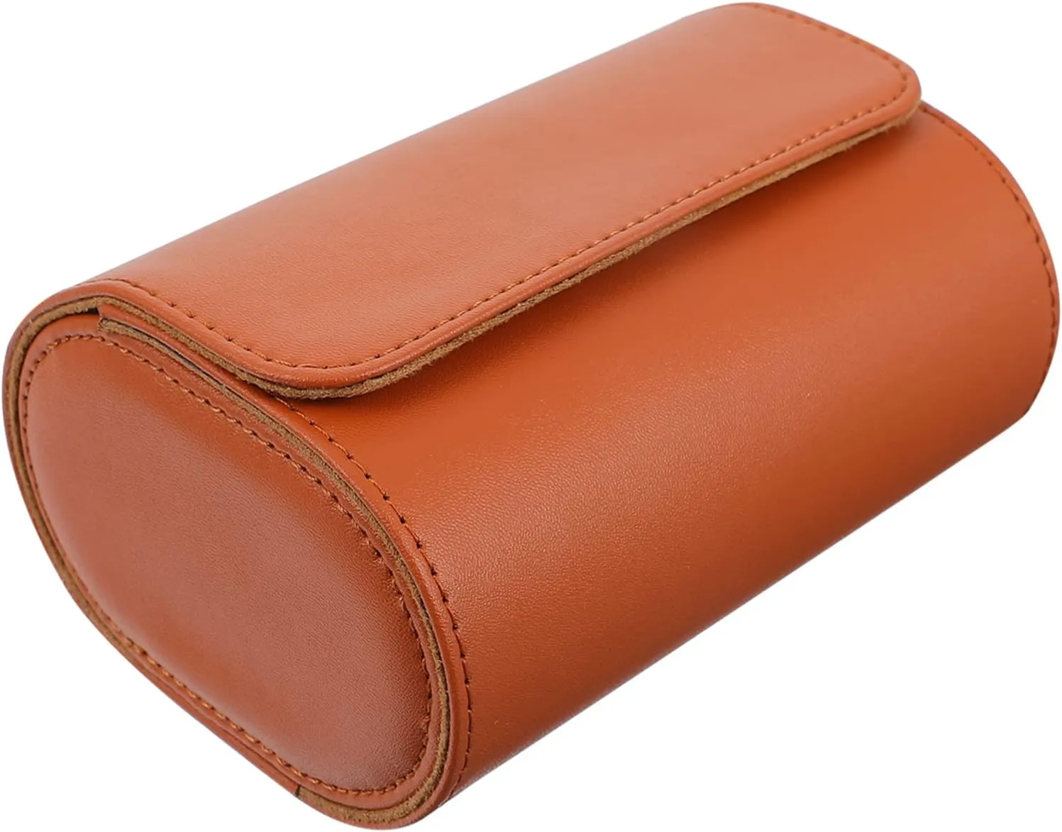 Homoyoyo Leather Watch Storage Bag Portable Watch Pouch Snap Buckles Travel Case Pu Leather Design for Men Accessories and Travel Organization