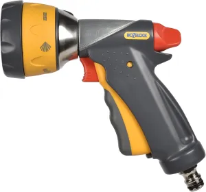 HOZELOCK - Multi-Jet Spray Gun Ultramax Pro Metal : For Intensive Watering, Ergonomic and Extremely Robust (Metal Body), Locking Function and Flow Control: 7 Spray Patterns [2698 0000]