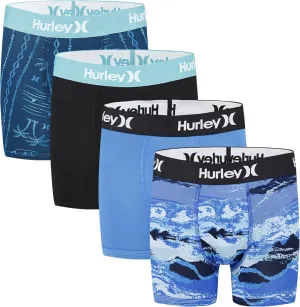 Hurley Boys' Performance Boxer Briefs (4-Pack)
