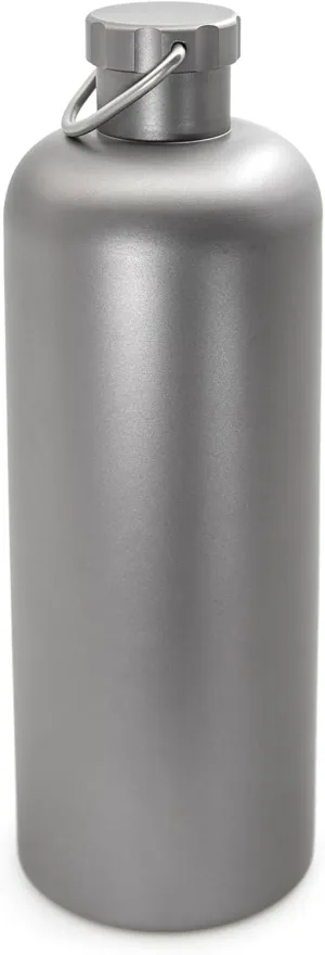 HXBER Titanium Water Bottle 600ml/800ml Light Weight for Outdoor Camping Water Bottle