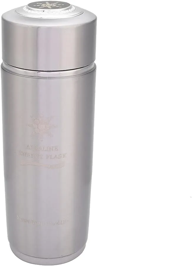 Hydrated Water Bottle, Hydro Bottle Energy Water Bottle Portable Nano Balance Bottle Nano Cup Nano Energy Bottle Smart Water Bottle for Outdoor Gym Fitness (Silver)
