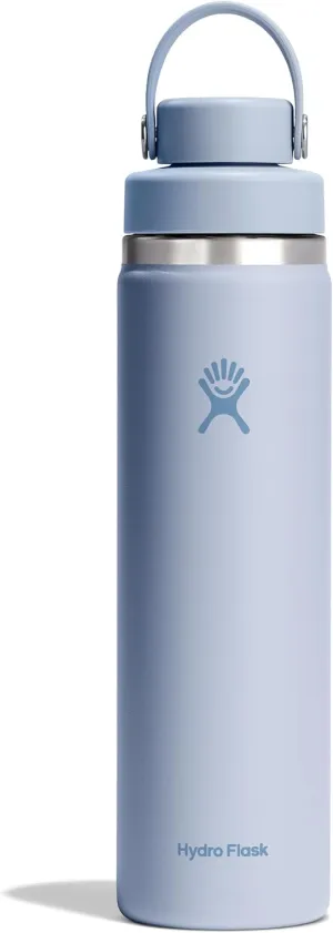 HYDRO FLASK Wide Mouth Chug Cap vacuum insulated stainless steel water bottle with leakproof closeable lid for cold water drinks, sports, travel, car and school