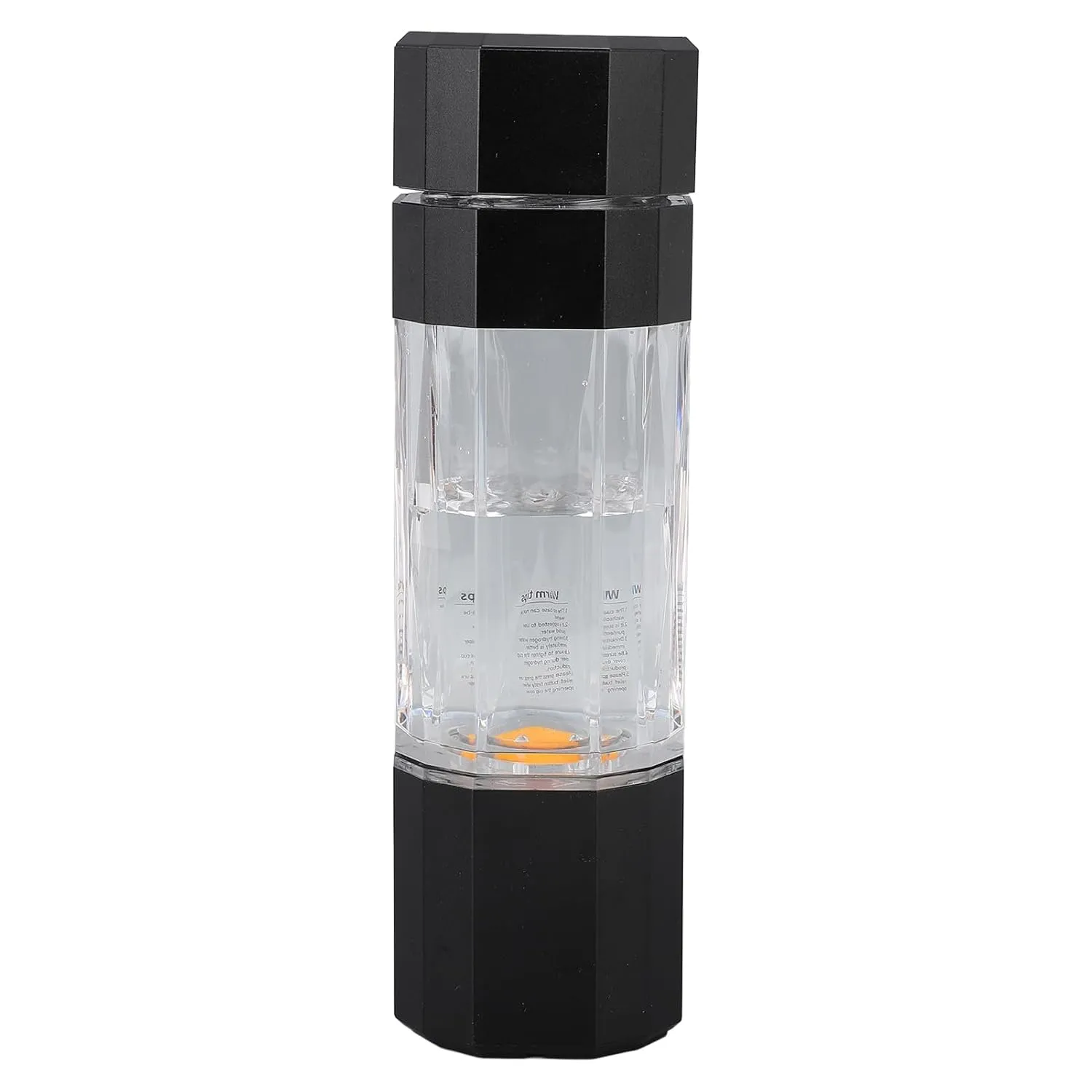 Hydrogen Bottle, Hydrogenrich Water Bottle 5 Minutes 10 Minutes 2 Concentrations PEM Technology Antileakage for Home (Black)