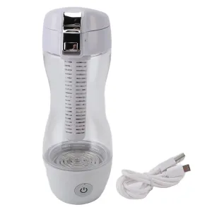Hydrogen Water Bottle, 1200PPB PCTG USB Portable Rapid Hydrogen Production Water Bottle 350ml Capacity Water Generator Cup for Home Fitness Office Travel