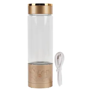 Hydrogen Water Bottle 1600PPB Glass Aluminum Portable Ionizer with Large Capacity Drink Health Water Practical Tips for Safer Materials