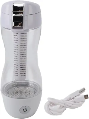 Hydrogen Water Bottle 350ml 1200ppb PCTG USB Portable Hydrogen Rich Water Generator Cup Ideal for Home Fitness Office And Travel