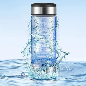 Hydrogen Water Bottle Generator - 3 Min SPE PEM Tech, 2025 Model, 420ML Portable Hydro Water Bottle Machine for Travel, Wellness & Recovery, Ideal for Kids, Men & Women