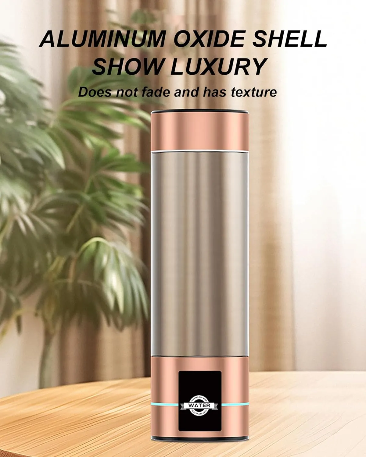 Hydrogen Water Bottle Generator, Hydrogen Rich Water Cup, Hydrogen Content Up to 2500-3000PPB, Hydrogen Water Ionizer Machine with SPE/PEM Technology
