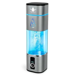 Hydrogen Water Bottle Generator Up to 8000PPB with SPE & PEM, 2 Modes Rechargeable Portable 3-in-1 Multifunctional Water Ionizer with LED, Perfect for Office, Home, Gym