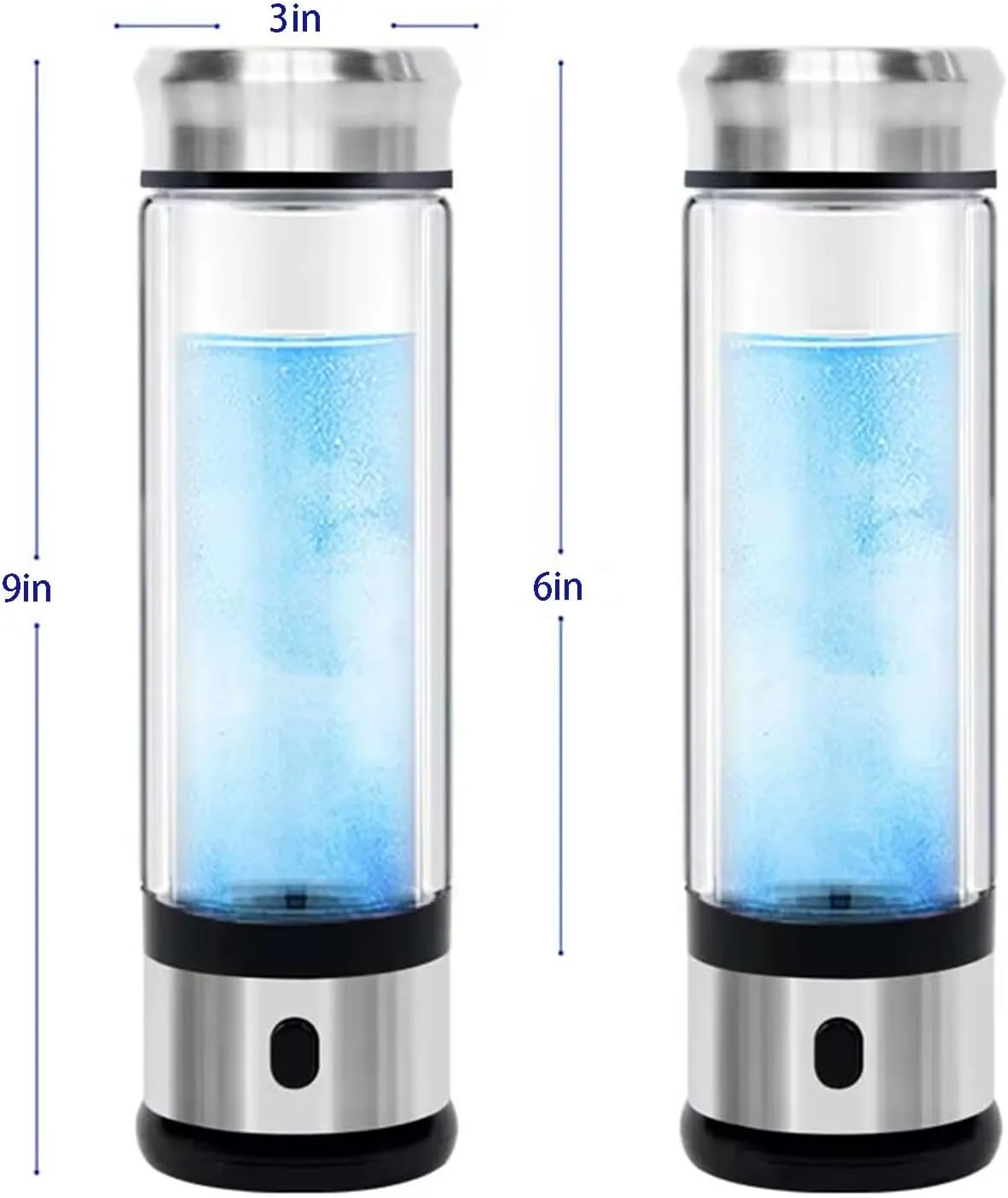 Hydrogen Water Bottle, Hydrogen Water Generator, Portable Hydrogen Water Bottle Machine, Travel, Fitness & Everyday Hydration(1200PB)