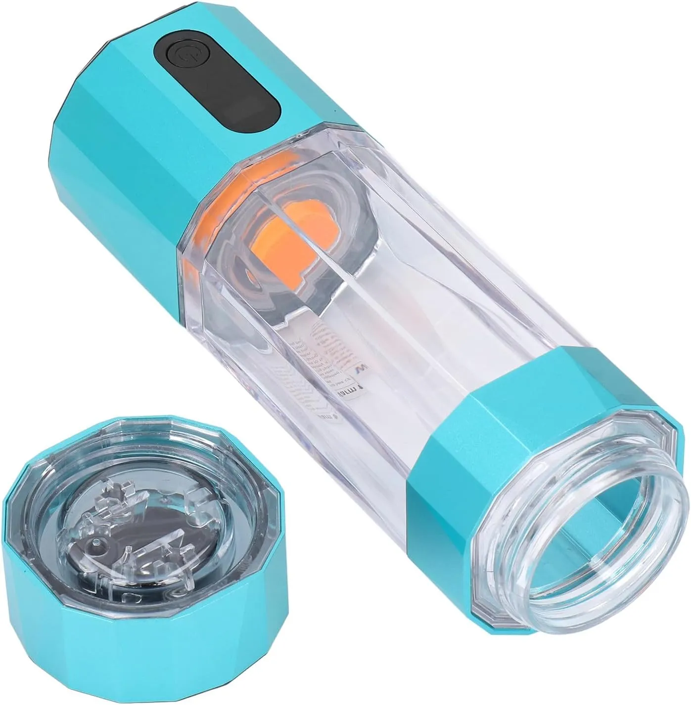 Hydrogen Water Bottle, LED Display Portable Hydrogen Water Machine Fast Electrolysis for Office Travel Exercise (#1)