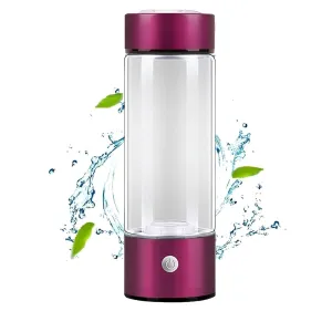 Hydrogen Water Machine, Hydrogen Water Bottle, Portable Hydrogen Water Generator, Hydrogen Water Generator Bottle, Hydrogen Rich Water Glass Health Cup for Home Travel(A), Size