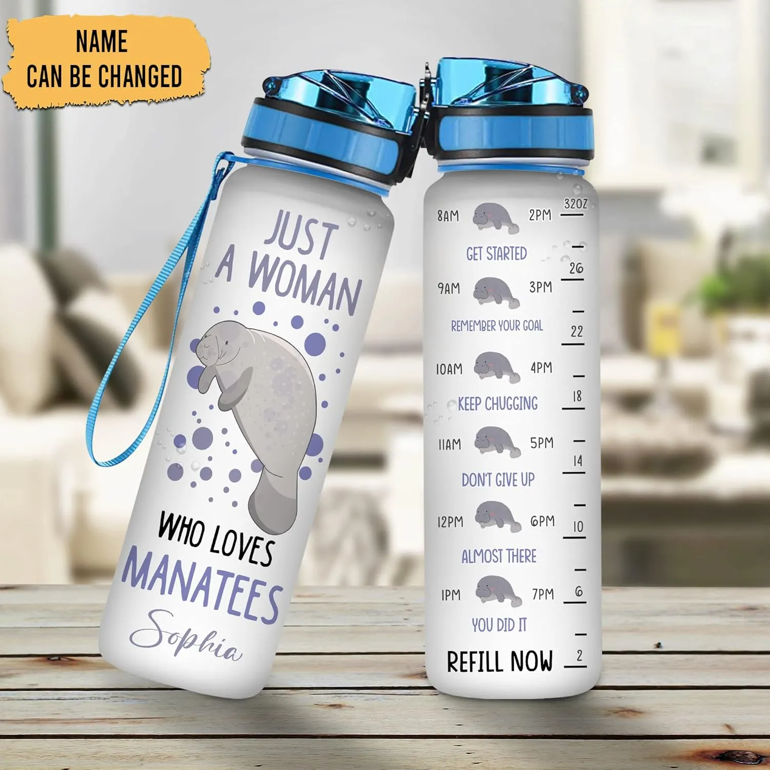 Hyturtle Manatee Water Bottle No Title 11042023 (Manatee 12)