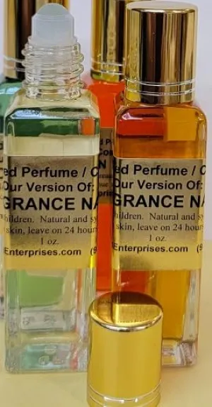 HYWD Enterprises Perfume Oil Comparable to ROSE WATER & VANILLA for women, Fragrance Rendition, Eau de Parfum, 1 oz. (30ml) Tall Glass Roll on