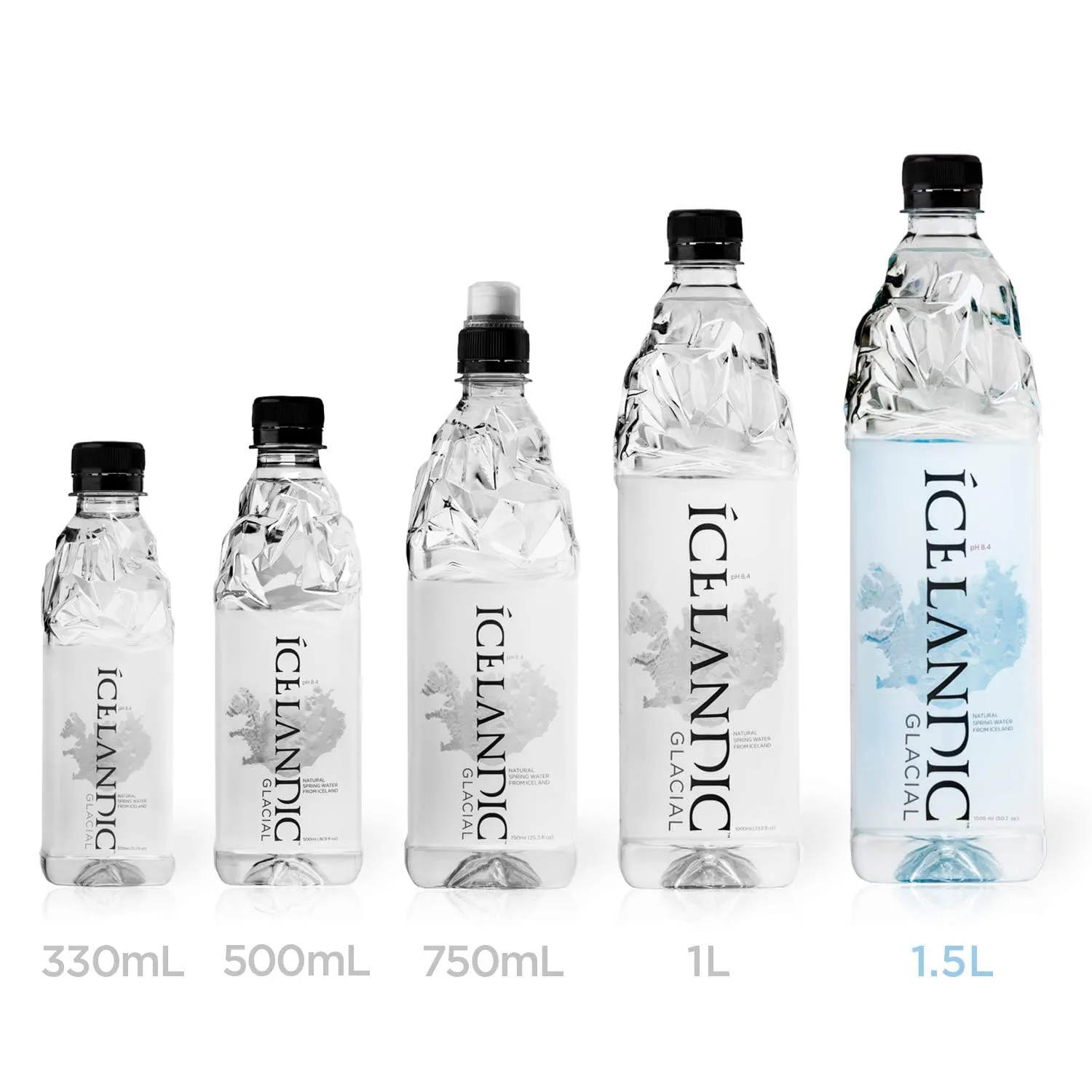 Icelandic Glacial Natural Spring Alkaline Water, 50.7 Fl Oz (Pack of 12)