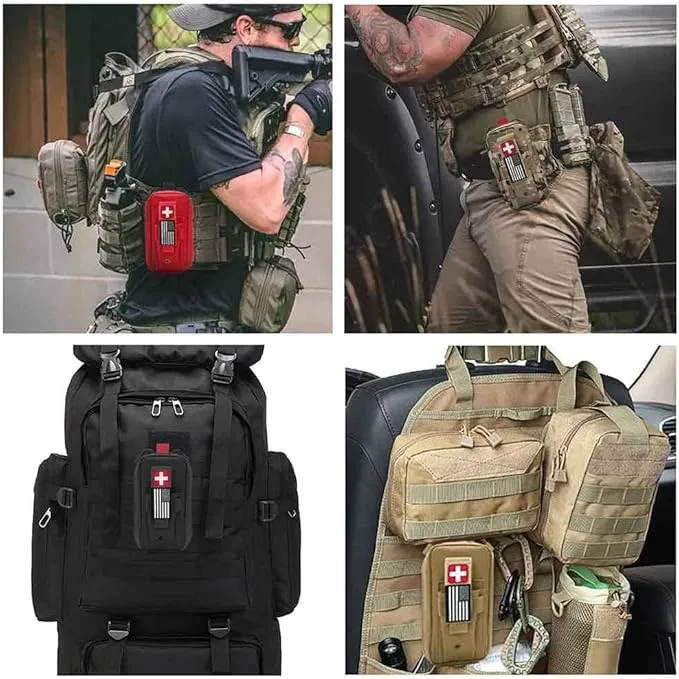Ifak Trauma Kit, Ifak Med Trauma Kit, Molle Tactical Emergency First Aid Kit Refill Supplies Insert for Duty Belt
