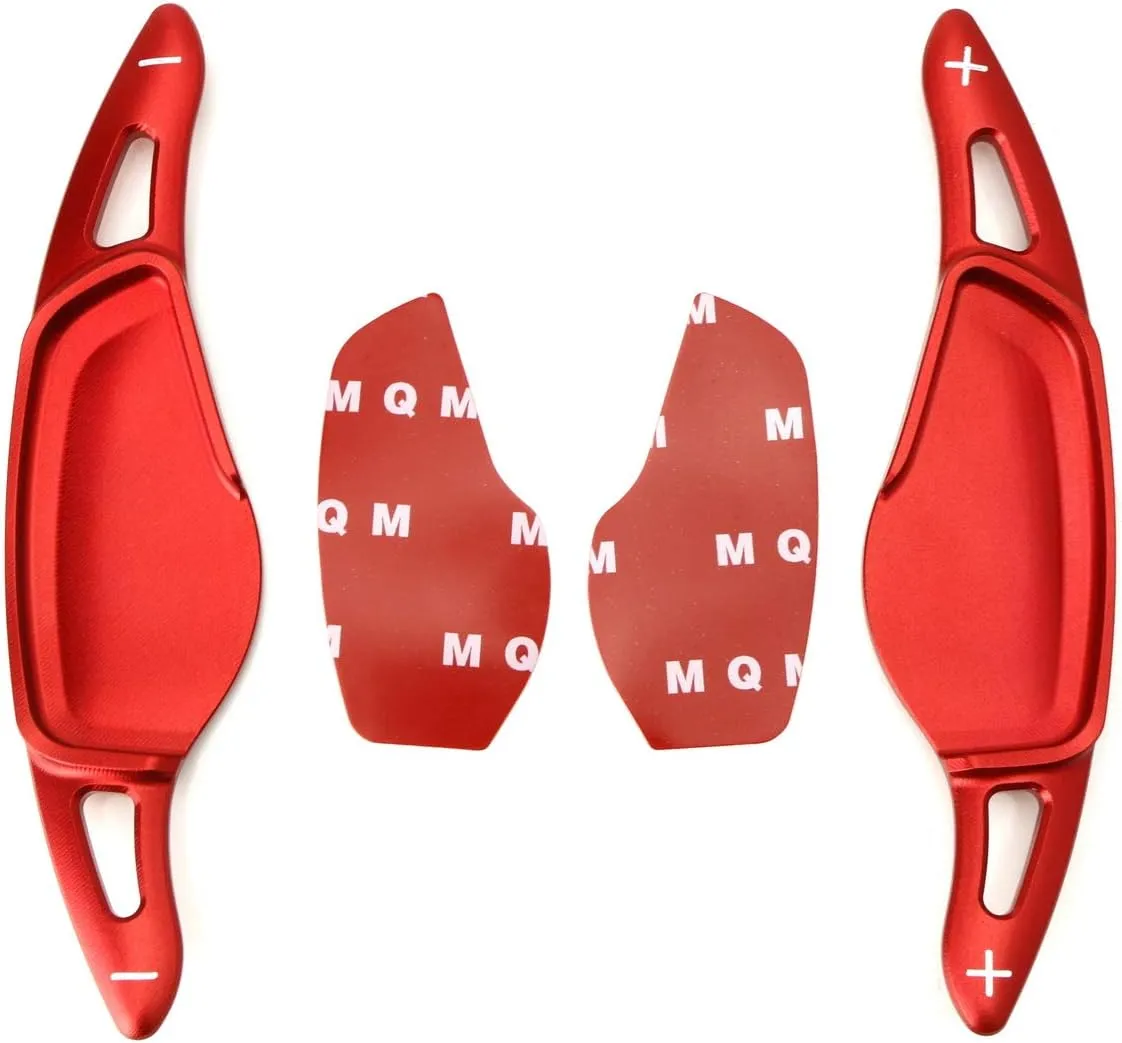 iJDMTOY Sports Red CNC Billet Aluminum Large Paddle Extensions Compatible with Toyota 2020-up Supra GR