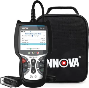 Innova 5210 OBD2 Scanner Bundle with Soft Pouch
