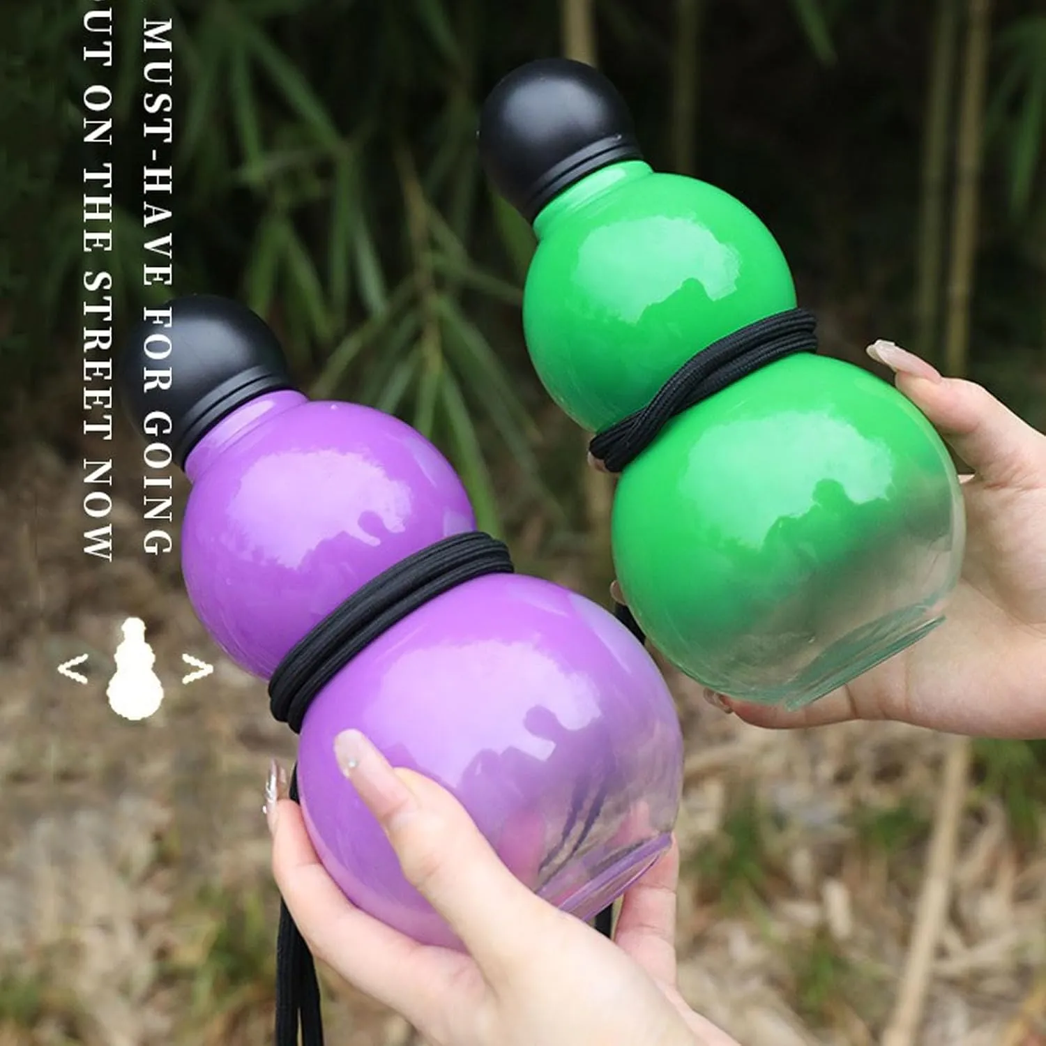 Insalion 800ml Gourd Sports Water Bottle, Travel Gourd Bottle