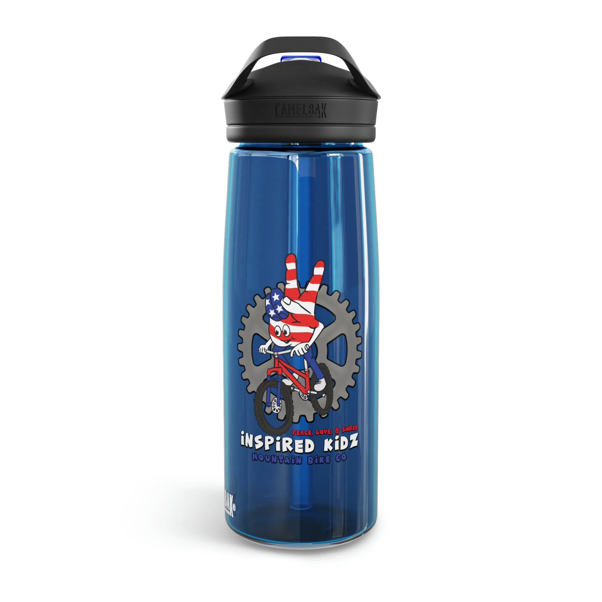 Inspired Kidz Peace, Love & Shred Mountain Bike CamelBak Eddy®  Water Bottle, 20oz\25oz