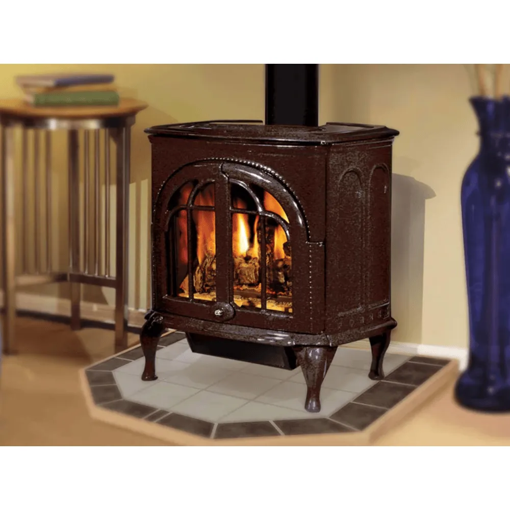 Ironstrike Serefina 17,500-28,000 BTU Cast Iron Direct Vent Freestanding Gas Stove
