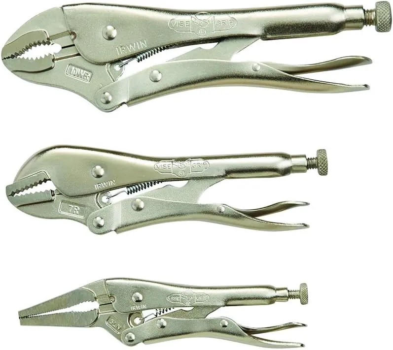 IRWIN VISE-GRIP Pliers Set, Locking Pliers, 3-Piece (323S), Silver
