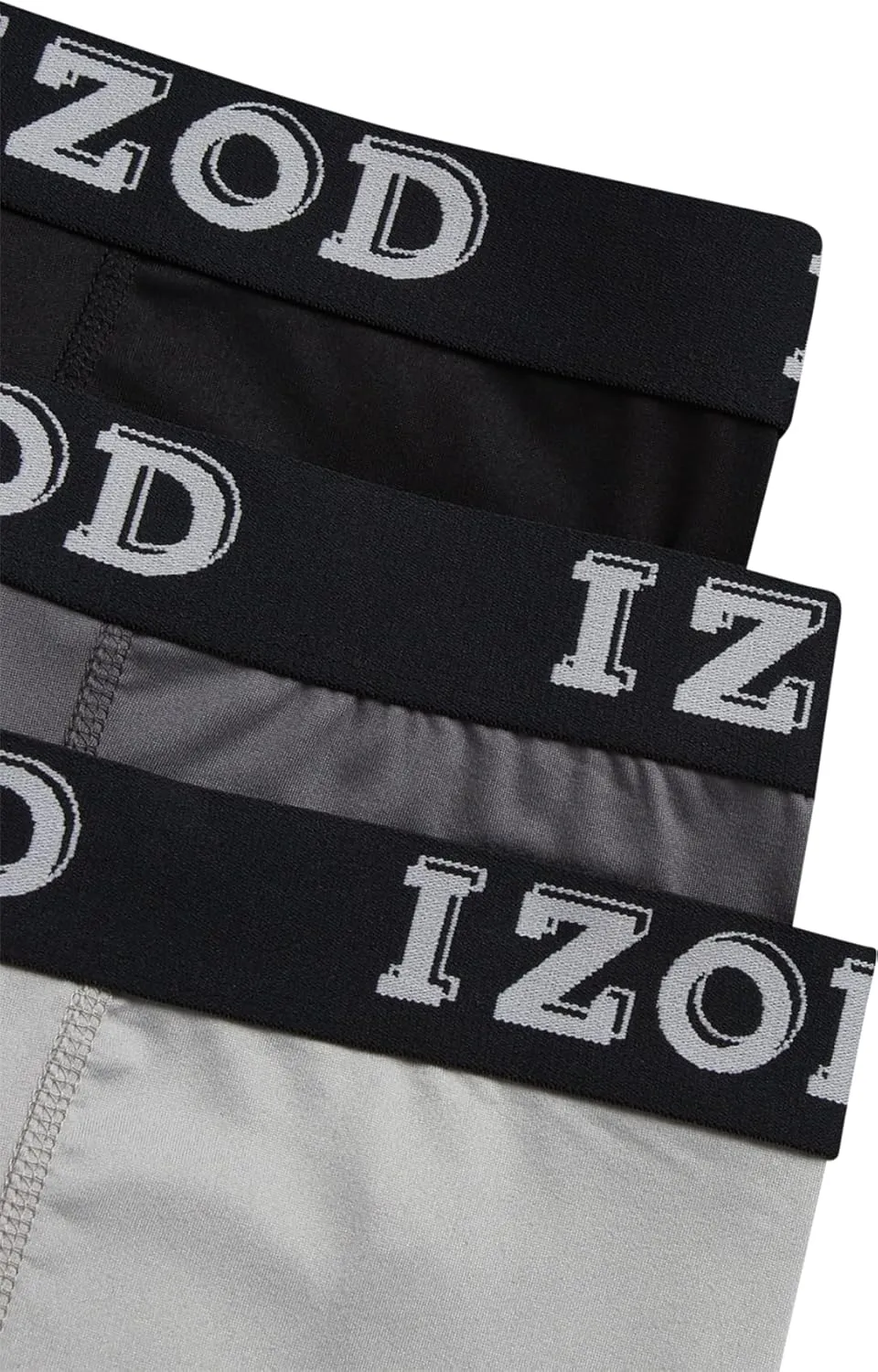 IZOD Mens Boxer Briefs - 3 Pack Soft Stretch Mens Underwear Boxers with Contour Pouch, Athletic Briefs for Men (Sizes: S-XL)