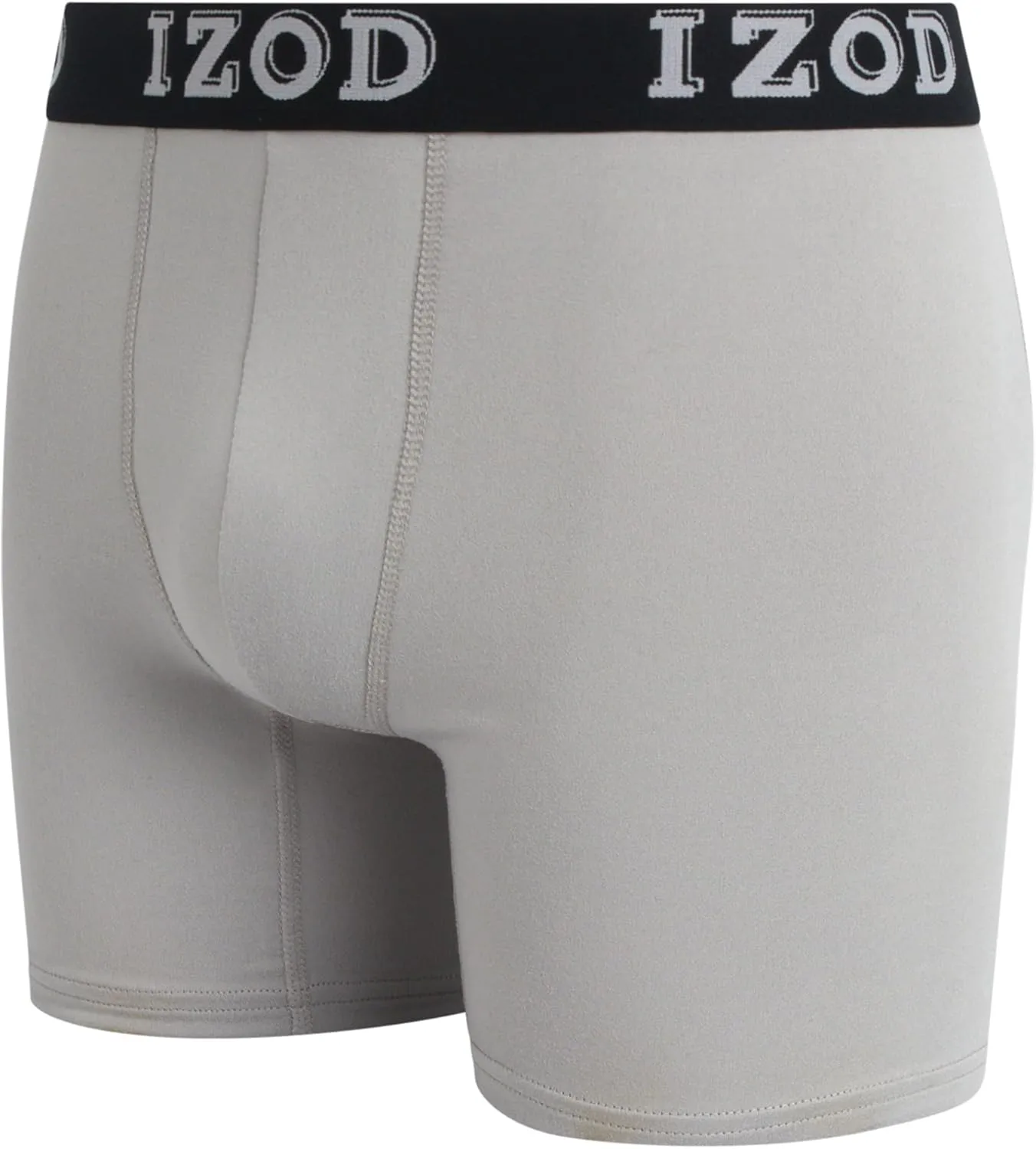 IZOD Mens Boxer Briefs - 3 Pack Soft Stretch Mens Underwear Boxers with Contour Pouch, Athletic Briefs for Men (Sizes: S-XL)