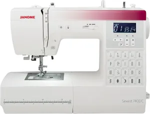 Janome Sewist 740DC Computerized Sewing Machine with Backlit LCD Screen, 40 Built-In Stitches, and 3 One-Step Buttonholes (Renewed)