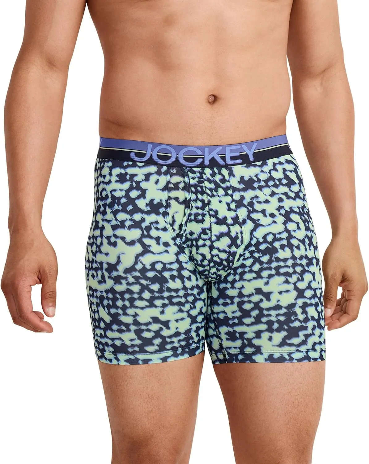 Jockey Men's Infinite Cool Microfiber Stretch 6" Boxer Brief - 3 Pack