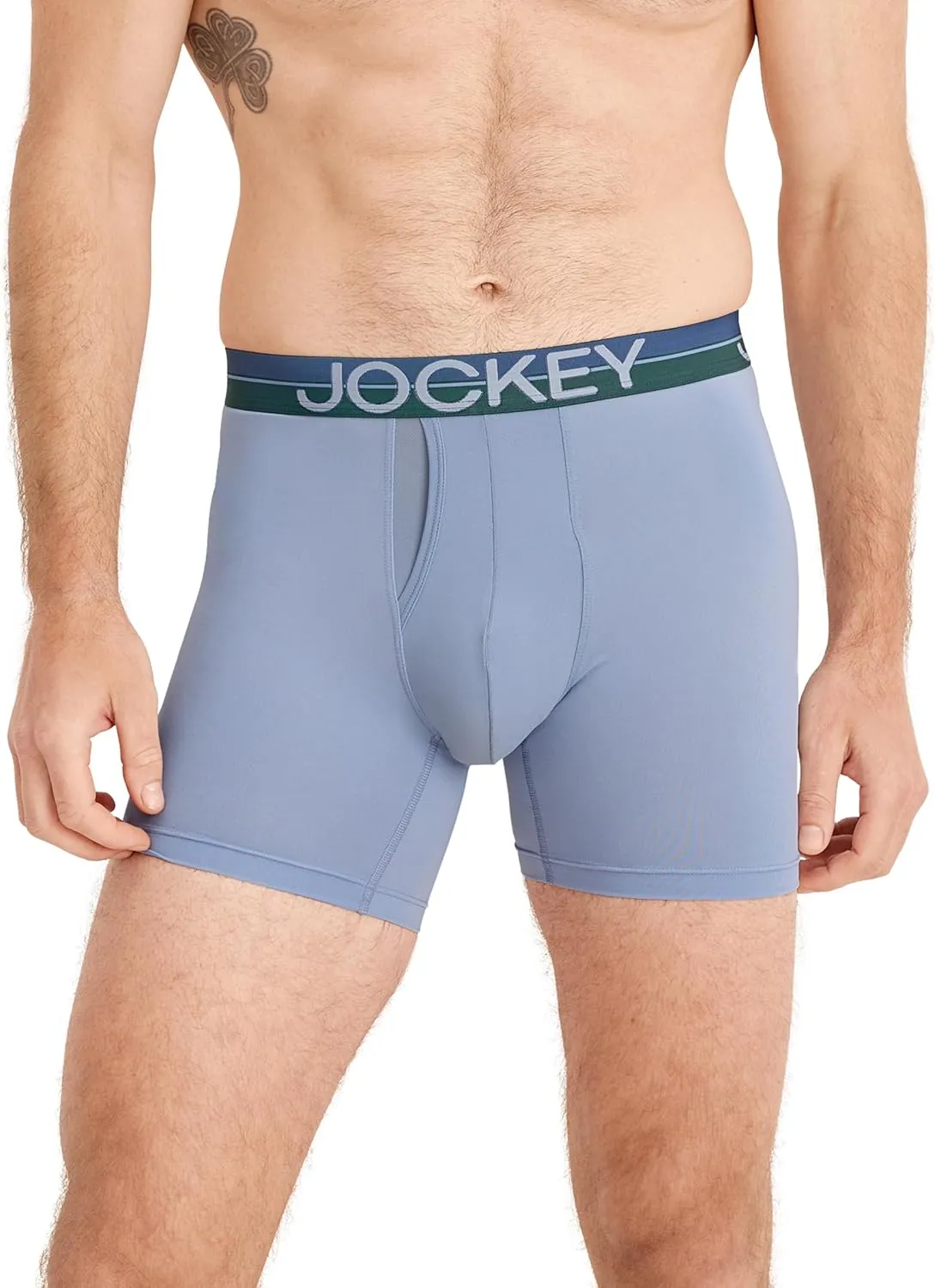 Jockey Men's Infinite Cool Microfiber Stretch 6" Boxer Brief - 3 Pack