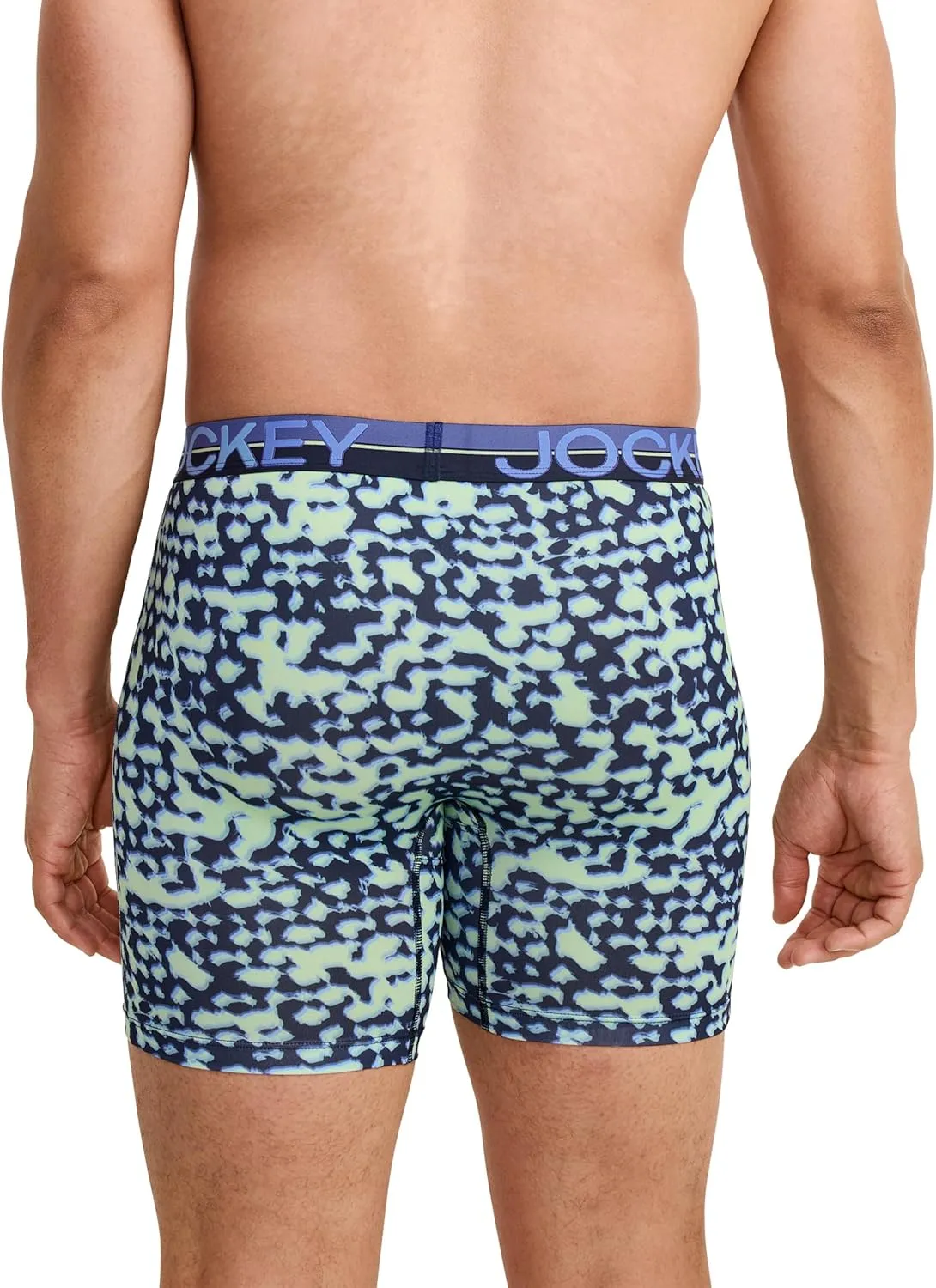 Jockey Men's Infinite Cool Microfiber Stretch 6" Boxer Brief - 3 Pack