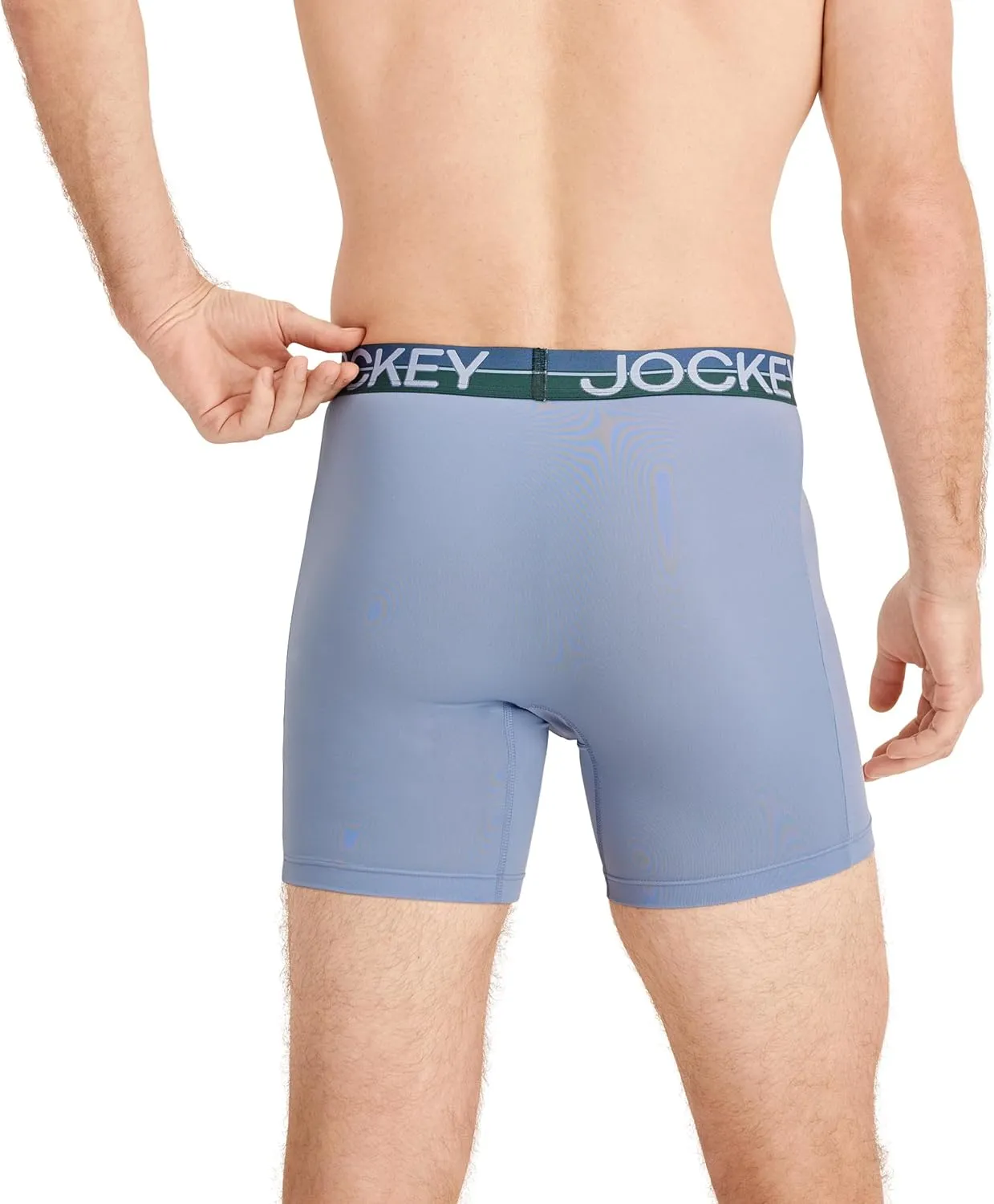 Jockey Men's Infinite Cool Microfiber Stretch 6" Boxer Brief - 3 Pack